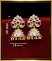 ERG2034 - Latest Uncut Diamond Stone Traditional Jhumkas Online