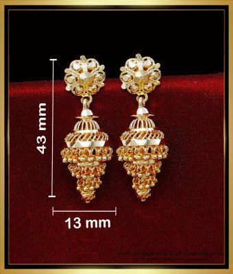ERG2035 - Gold Plated New Design Gold Layered Jhumkas for Women