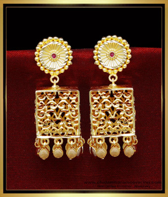 ERG2036 - Unique Jhumkas Models 2 Gram Gold Earrings New Design