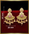 ERG2037 - Attractive Marriage Bridal 2 Gram Yellow Gold Earrings