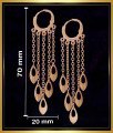 ERG2039 - Stylish Western Earrings Rose Gold Hoop Earrings for Girls
