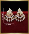 ERG2041 - Peacock Model Impon Gold Earrings Designs for Daily Use