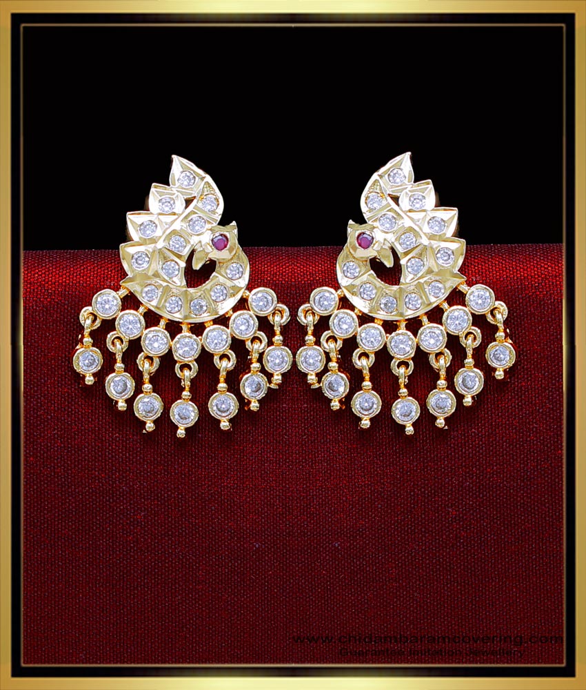 ERG2043 - Traditional Gold Design Impon Stud Earrings for Women
