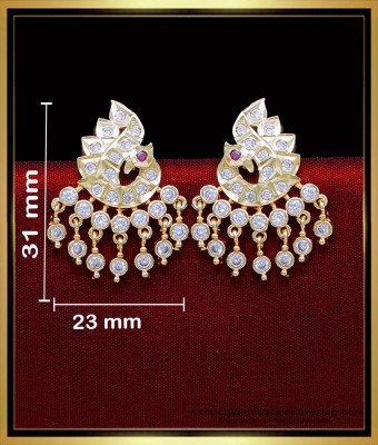 ERG2043 - Traditional Gold Design Impon Stud Earrings for Women