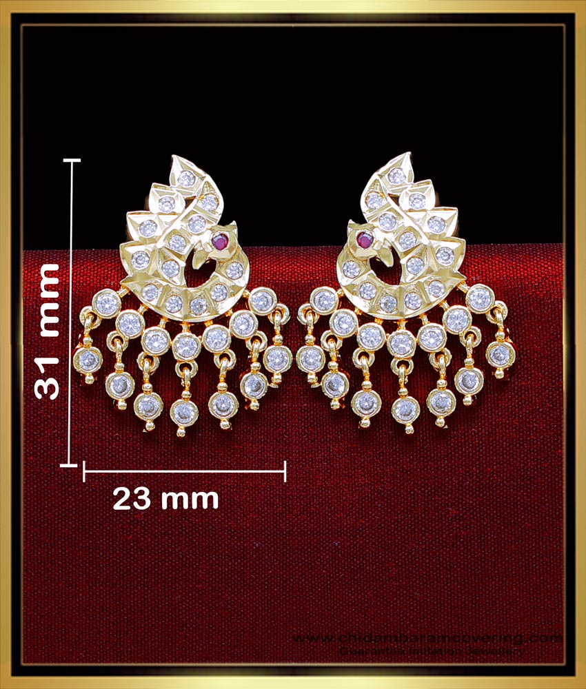 ERG2043 - Traditional Gold Design Impon Stud Earrings for Women