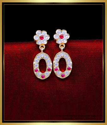 ERG2044 - New Impon Gold Earrings Designs for Daily Use Kammal