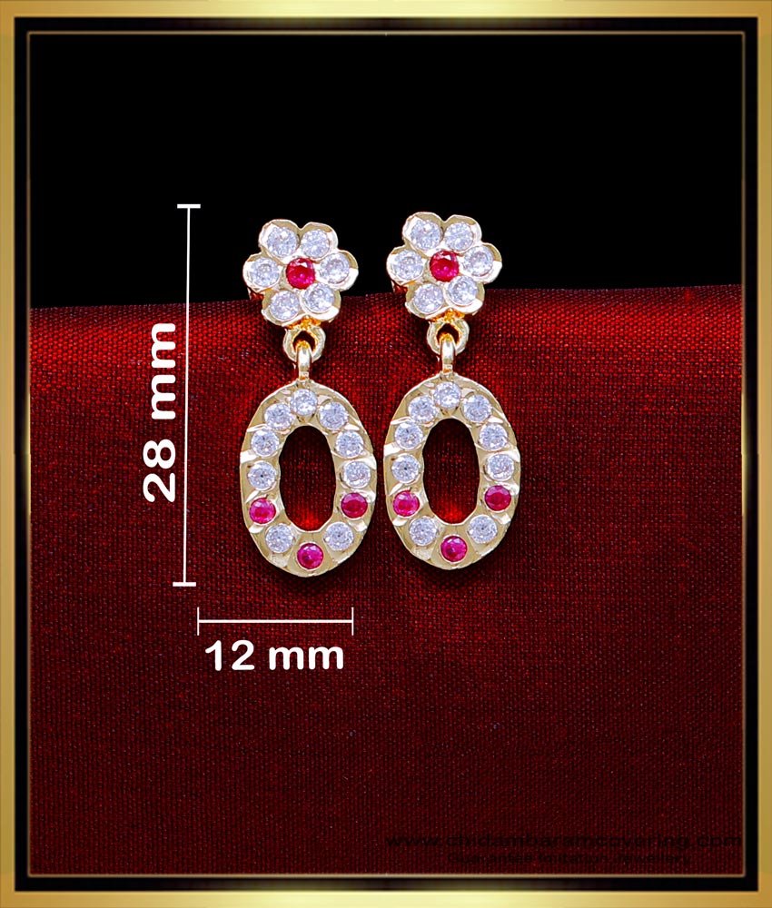 ERG2044 - New Impon Gold Earrings Designs for Daily Use Kammal