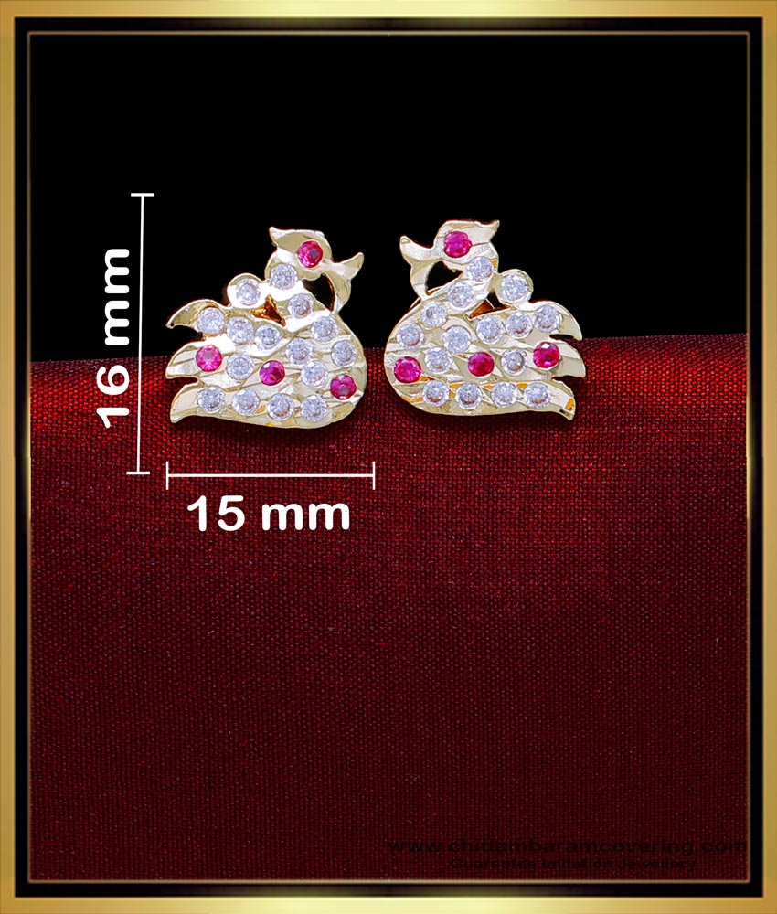 ERG2047 - New Model Swan Design Impon Stud Earrings for Women