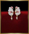 ERG2050 - Impon Traditional Gold Earrings Designs for Daily Use