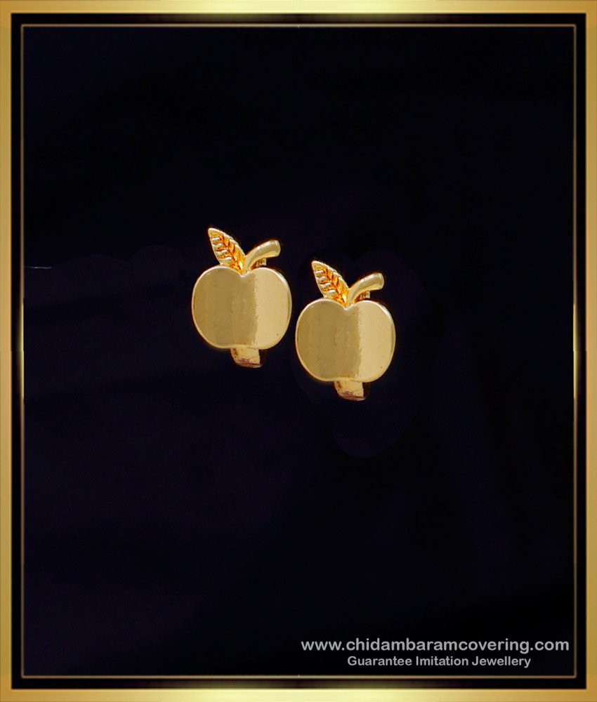 ERG2055 - Elegant Apple Design Hoop Earrings Design Artificial