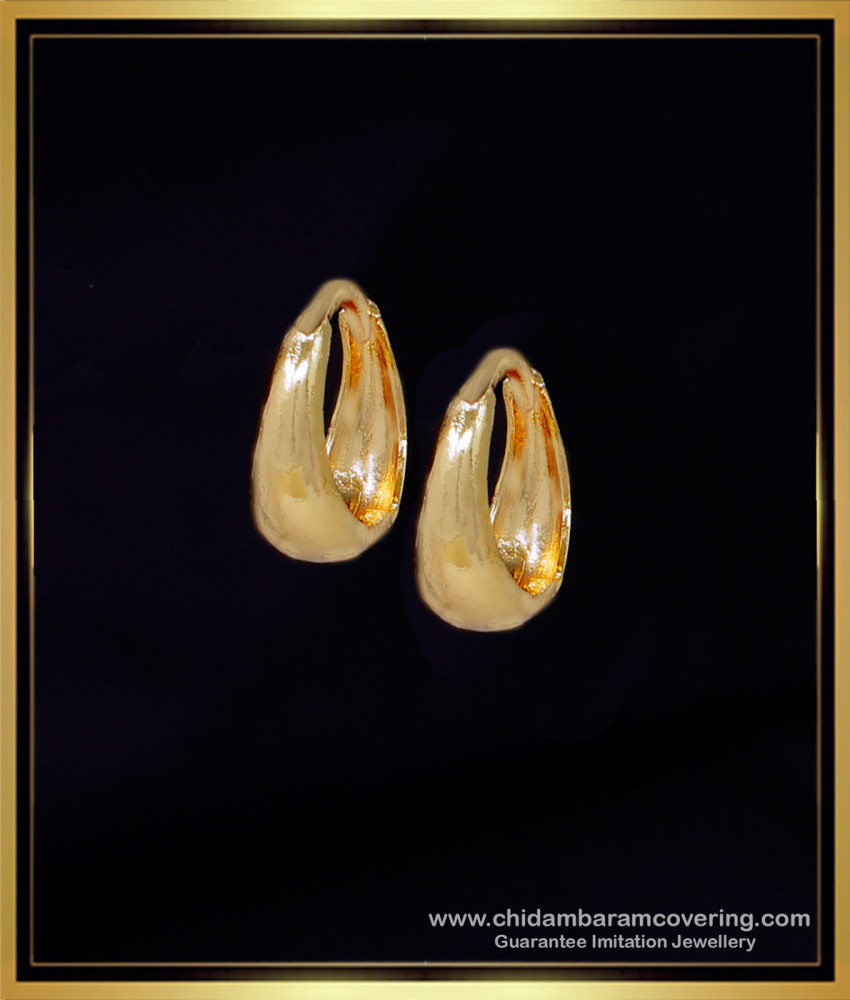 ERG2057 - Gold Plated Small Round Gold Bali Designs for Daily Use