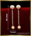 ERG2077 - Trendy Light Weight Gold Earrings Designs for Daily Use