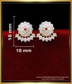 ERG2082 - Latest Flower Design Stud Earrings Impon 5 Metal Jewellery