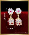 ERG2089 - Latest Daily Use Impon Jhumka Earrings Gold Design