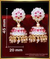 ERG2097 - Impon Jewellery Bridal Gold Jhumka Design for Wedding