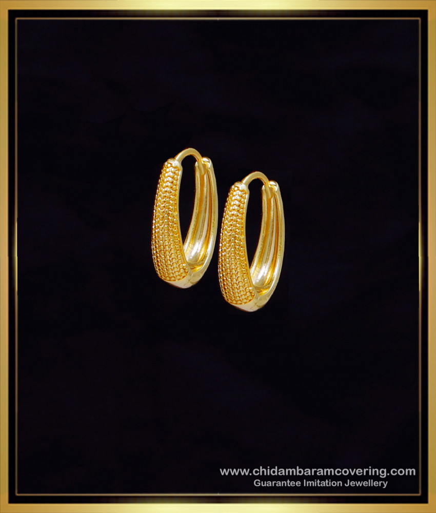 ERG2104 - Latest Daily Use Bali Gold Kundal Design for Girls