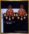 ERG2116 - Beautiful Antique Peacock Earrings Gold Model Online