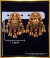 ERG2117 - Premium Quality Gold Look Antique Lakshmi Earrings