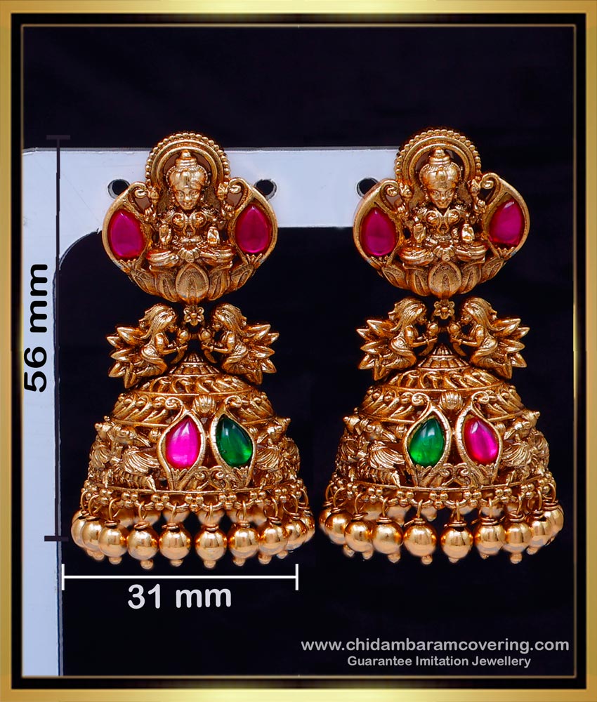 ERG2124 - Bridal Wear First Quality Antique Jhumka Design Online