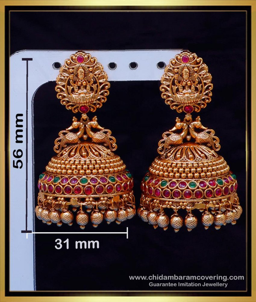 ERG2125 - Wedding Big Jhumka Design Antique Jewellery for Wedding