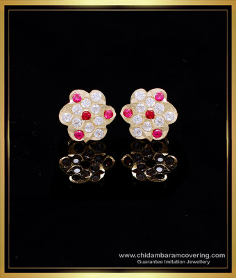 ERG2127 - Trendy Impon Simple Small Gold Earrings Design for Women