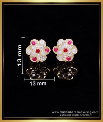 ERG2127 - Trendy Impon Simple Small Gold Earrings Design for Women