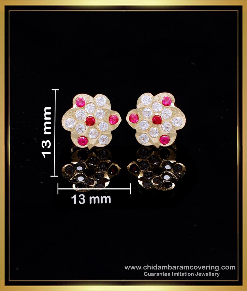 ERG2127 - Trendy Impon Simple Small Gold Earrings Design for Women