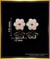 ERG2128 - Round Light Weight Cute Small Gold Earrings Designs