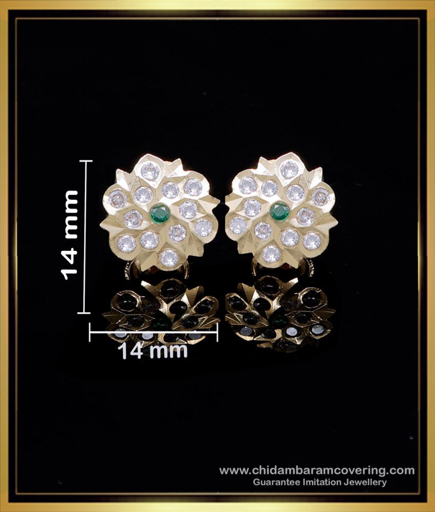 ERG2131 - Traditional Gold Design Impon Stud Earrings for Women