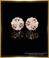 ERG2132 - Latest Small Flower Design Impon Stone Stud Earrings