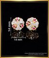ERG2132 - Latest Small Flower Design Impon Stone Stud Earrings