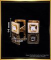ERG2137 - Latest Gold Plated White Stone Hoop Earrings Artificial