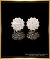 ERG2138 - Impon Gold Model White Stone Stud Earrings for Women