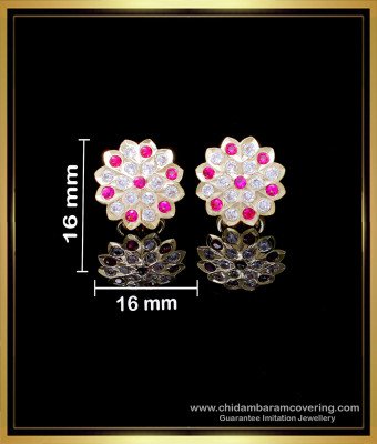 ERG2140 - Impon Gold Jewellery Model Simple Stud Earrings Designs