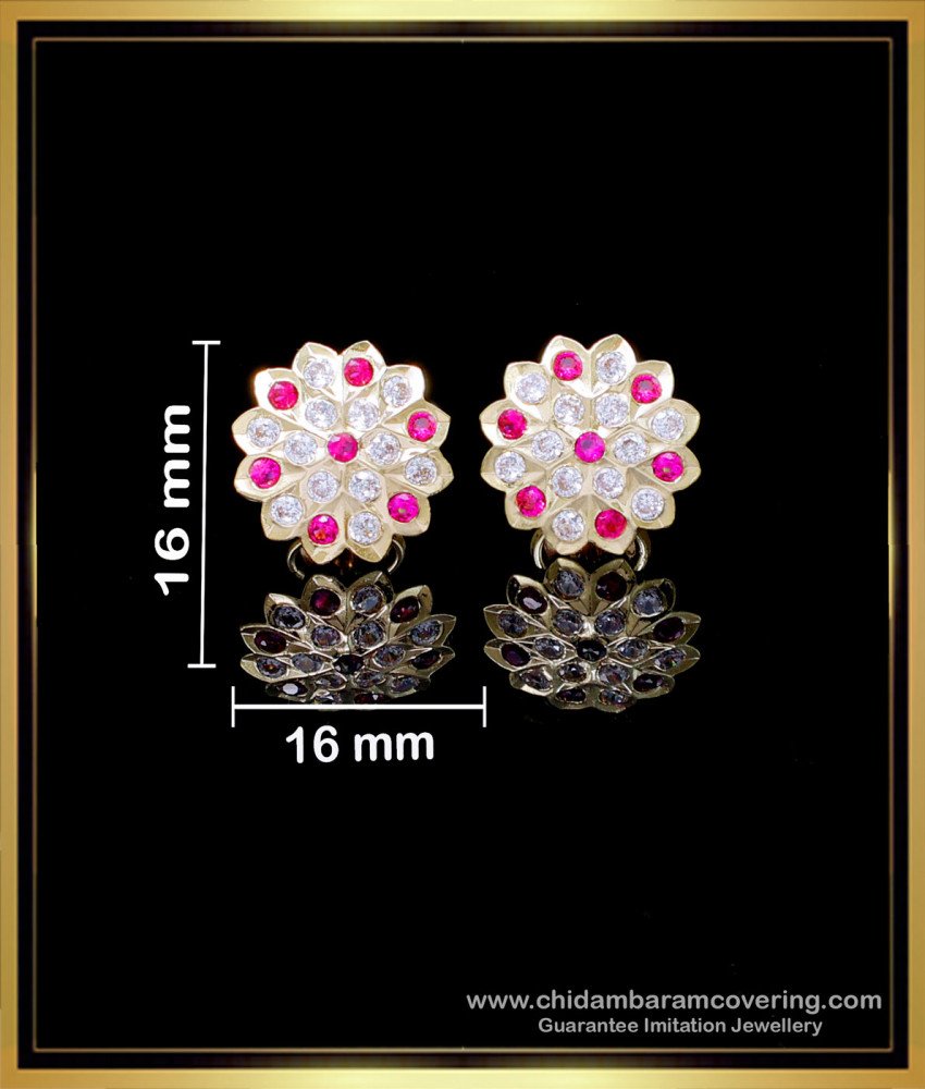 ERG2140 - Impon Gold Jewellery Model Simple Stud Earrings Designs
