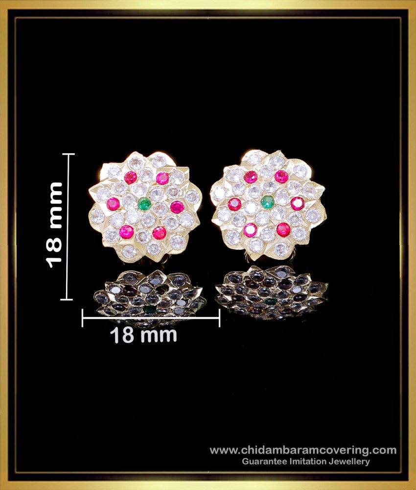 ERG2143 - Beautiful Multi Stone Affordable Stud Earrings Online