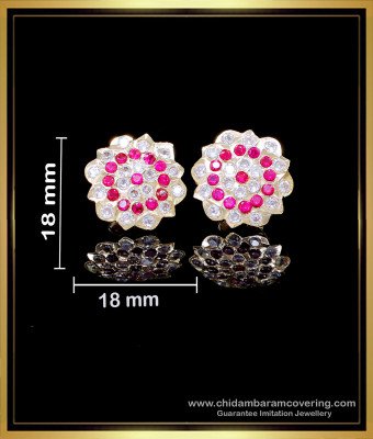 ERG2144 - Gold Stud Earrings Designs for Daily Use Impon Jewellery
