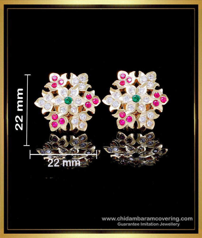 ERG2146 - 1 Gram Gold Plated Earrings Impon Jewellery for Daily Wear