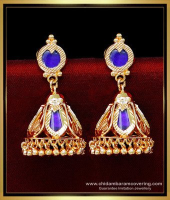 ERG2151 - Kerala Nagapadam Traditional Palakka Jhumka Earrings