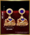 ERG2155 - Kerala Wedding Jewellery Blue Palakka Kammal Design