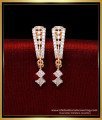 ERG2165 - Diamond Stone J Model Trendy Stud Earrings