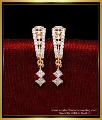 ERG2165 - Diamond Stone J Model Trendy Stud Earrings