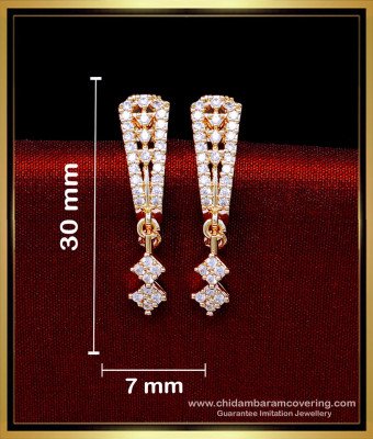 ERG2165 - Diamond Stone J Model Trendy Stud Earrings