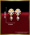 ERG2178 - Elegant White Stone Earrings Design for Daily Use