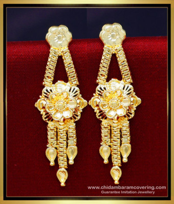 ERG2181 - Traditional Yellow Gold Artificial Earrings for Daily Use