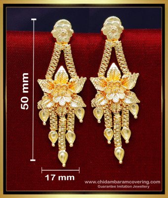 ERG2182 - New Flower Model Gold Plated Earrings for Women