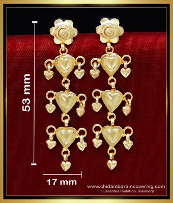 ERG2184 - Trendy Gold Design 1 Gram Gold Earrings for Women