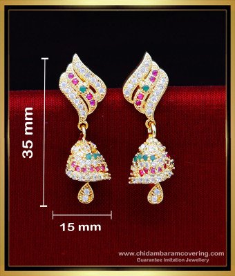 ERG2193 - New Model Multi Stone Jhumka Earrings for Women