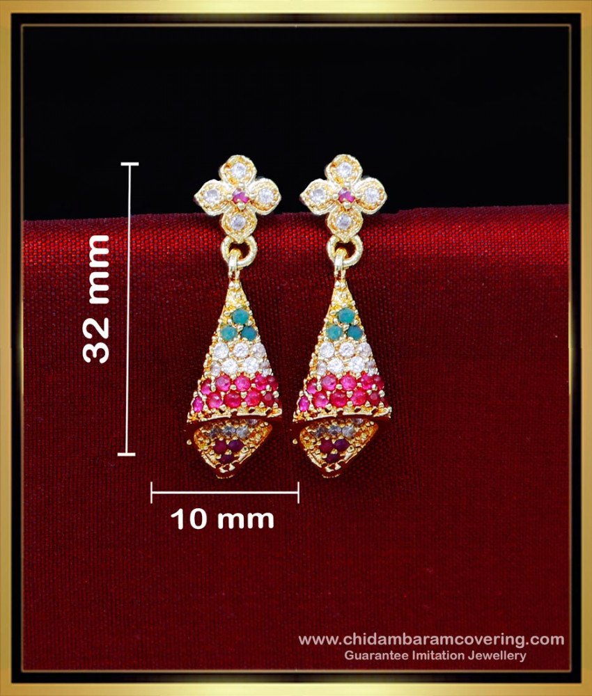 ERG2205 - Latest Party Wear Jhumka American Diamond Earrings