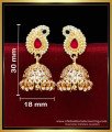 ERG2208 - Beautiful Mango Model Jhumka Designs Gold Latest